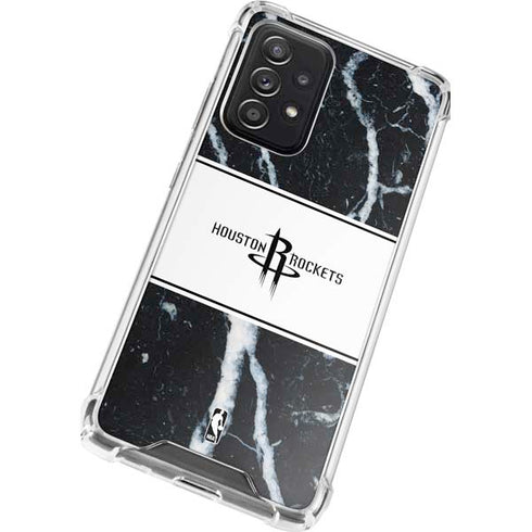 NBA Houston Rockets Marble Galaxy A72 5G Clear Case